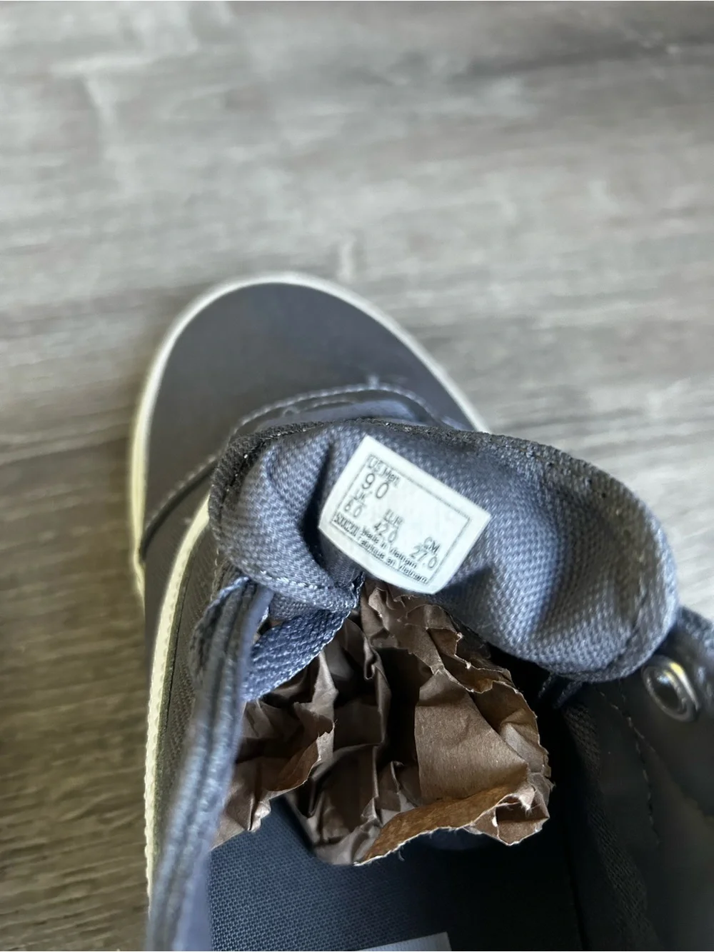 Vans Charcoal Low-Top Skate Sneakers with White Stripe